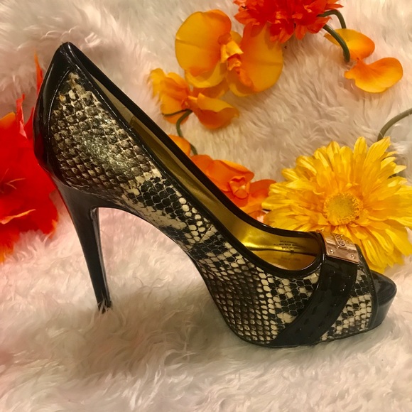 Guess Shoes - Guess Snake Print Heels